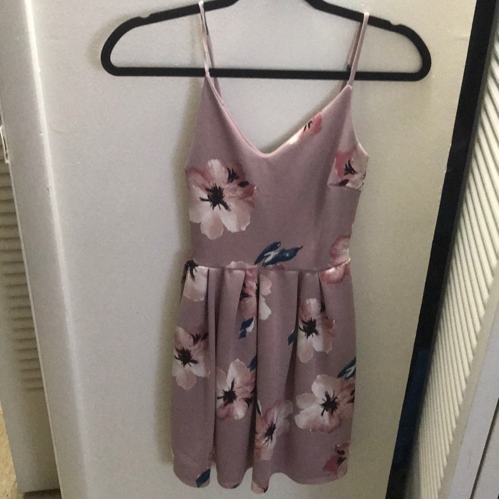 light purple floral dress